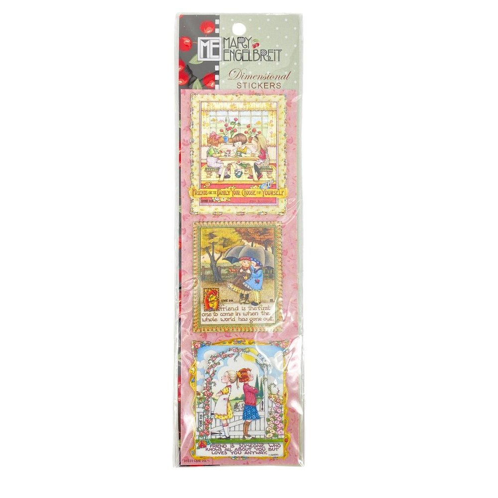 ME Ink Mary Engelbreit Dimensional Stickers Friends 33339 Set of 3